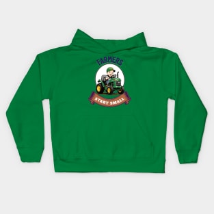 Farmers start small Kids Hoodie